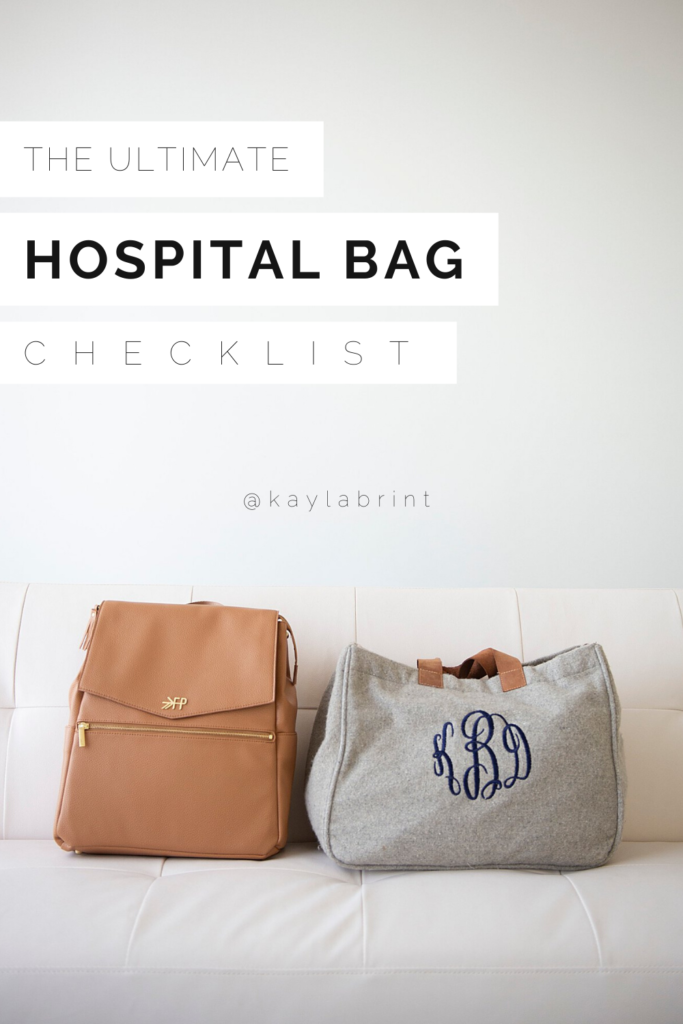 Hosptial Bag Checklist Kayla Brint