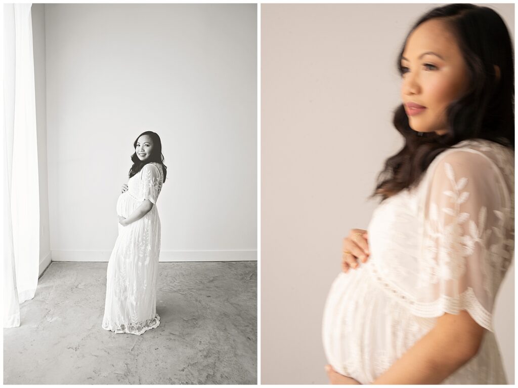 Studio maternity session with Kayla Brint Photography