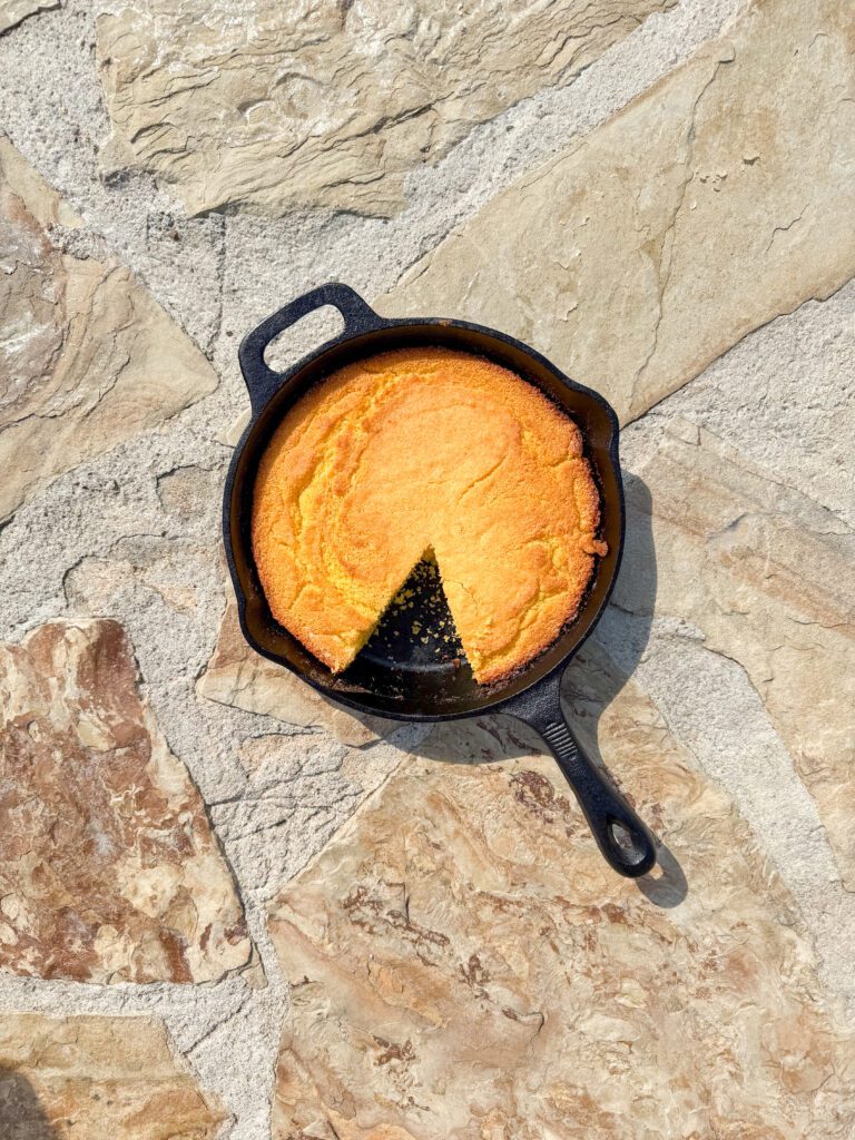 cast iron cornbread golden brown comparison photos